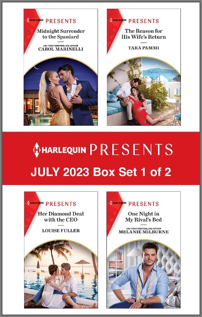 Harlequin Presents July 2023 - Box Set 1 of 2 - Carol Marinelli, Tara Pammi, Melanie Milburne, Louise Fuller