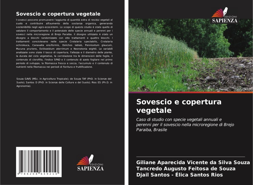 Sovescio e copertura vegetale - Giliane Aparecida Vicente da Silva Souza, Tancredo Augusto Feitosa de Souza, Djail Santos - Élica Santos Rios