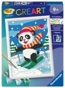 Cover-Bild zum Titel 'CreArt, Malen nach Zahlen Kinder - Skifahrender Panda' von ''
