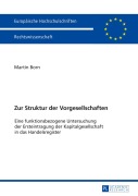 Cover-Bild zum Titel 'Zur Struktur der Vorgesellschaften' von 'Martin Born'