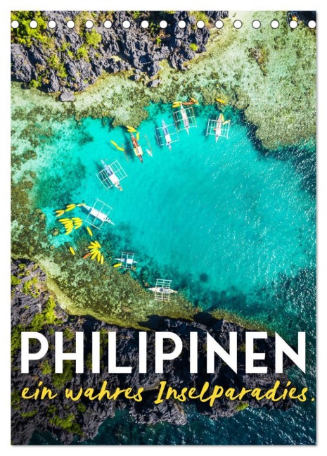 Philippinen - Ein wahres Inselparadies. (Tischkalender 2026 DIN A5 hoch), CALVENDO Monatskalender - Sf Sf