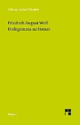 Cover-Bild zum Titel 'Prolegomena zu Homer' von 'Friedrich August Wolf'