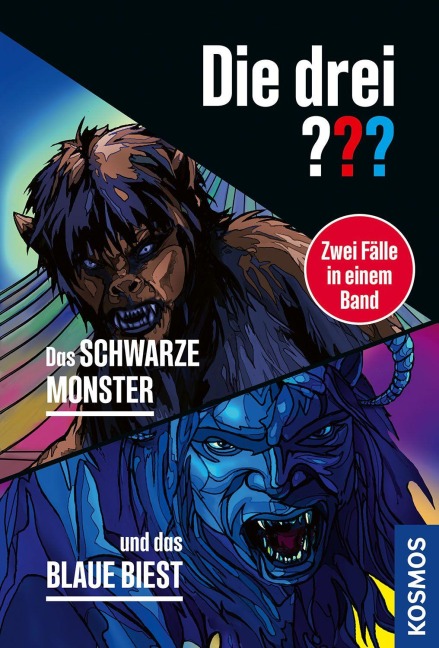 Die drei ???, Das schwarze Monster / und das blaue Biest (Doppelband) - Hendrik Buchna, André Marx