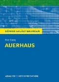 Cover-Bild zum Titel 'Auerhaus. Königs Erläuterungen' von 'Bov Bjerg'