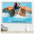 Schwimmen: Sport auf blauen Bahnen (hochwertiger Premium Wandkalender 2025 DIN A2 quer), Kunstdruck in Hochglanz - Calvendo Calvendo