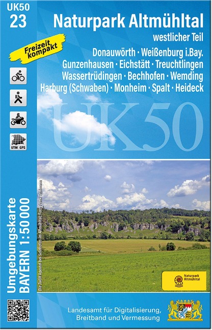 UK50-23 Naturpark Altmühltal westlicher Teil - 