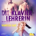 Cover-Bild zum Titel 'Die Klavierlehrerin: Erotische Novelle (Ungekürzt)' von 'Vanessa Salt'