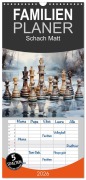 Familienplaner 2026 - Schach Matt mit 5 Spalten (Wandkalender, 21 x 45 cm) CALVENDO - Cathrin Illgen