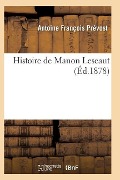 Cover-Bild zum Titel 'Histoire de Manon Lescaut' von 'Prevost-A'