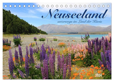 Neuseeland - unterwegs im Land der Kiwis (Tischkalender 2024 DIN A5 quer), CALVENDO Monatskalender - Jana Thiem-Eberitsch