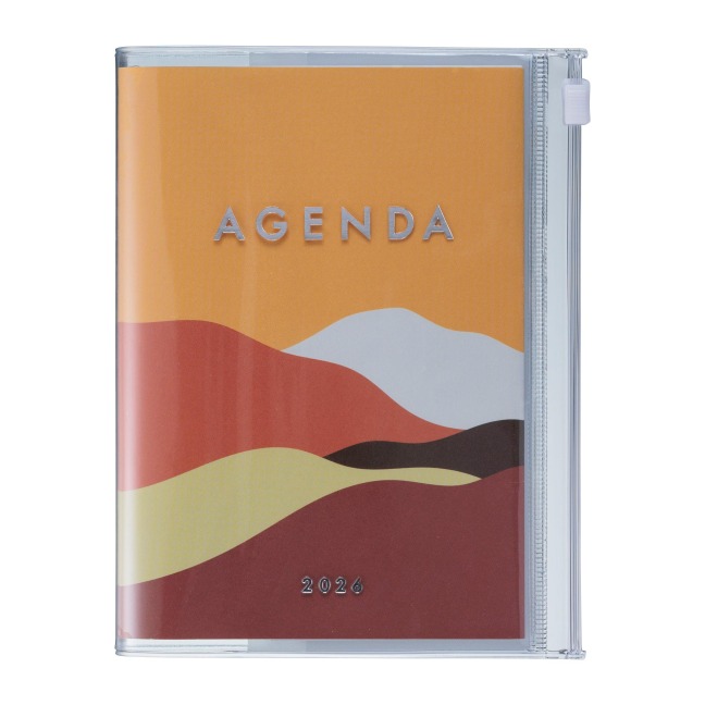 MARK'S 2025/26 Taschenkalender, A6 Mountain // Orange - 