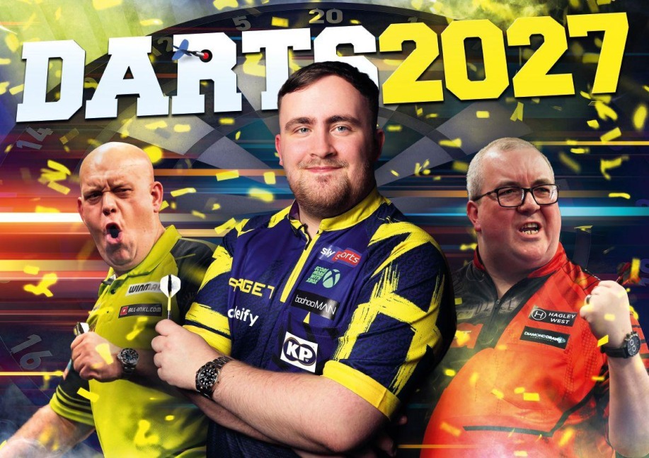 Darts Kalender 2027 - Michael van Gerwen, Luke Littler, Peter Wright