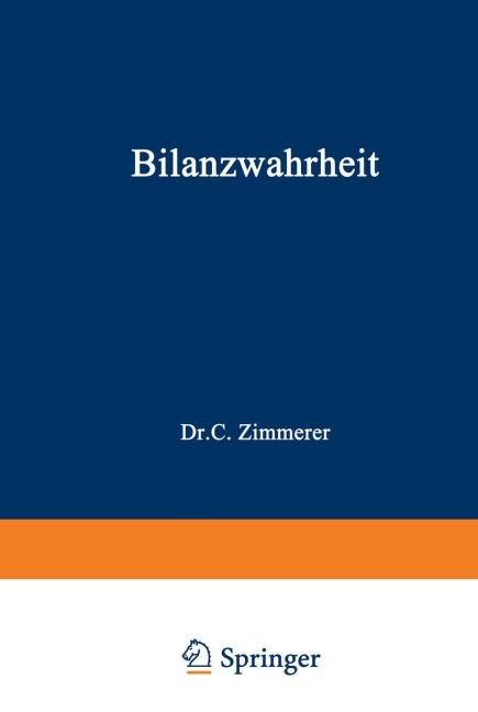 Bilanzwahrheit - Carl Zimmerer