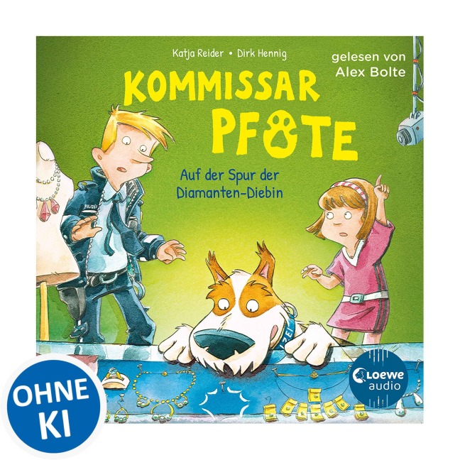 Kommissar Pfote (Band 2) - Auf der Spur der Diamanten-Diebin - Katja Reider