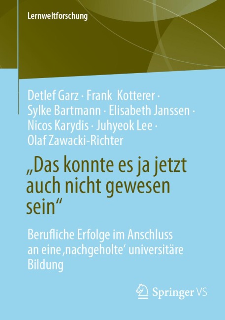 "Das konnte es ja jetzt auch nicht gewesen sein" - Detlef Garz, Sylke Bartmann, Nicos Karydis, Olaf Zawacki-Richter, Frank Kotterer