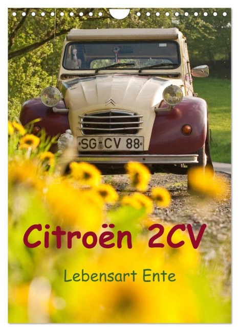 Citroën 2CV - Lebensart Ente (Wandkalender 2027 DIN A4 hoch), CALVENDO Monatskalender - Meike Bölts