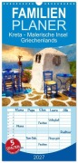 Cover-Bild zum Titel 'Familienplaner 2027 - Kreta - Malerische Insel Griechenlands mit 5 Spalten (Wandkalender, 21 x 45 cm) CALVENDO' von 'Anja Frost'