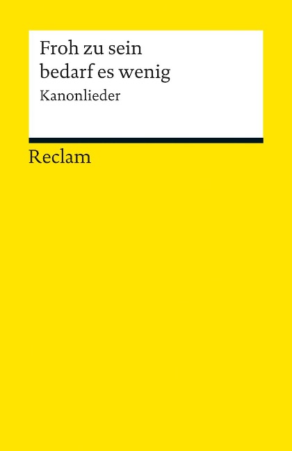 Froh zu sein bedarf es wenig - 