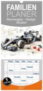Cover-Bild zum Titel 'Familienplaner 2027 - Rennwagen - Design Studien mit 5 Spalten (Wandkalender, 21 x 45 cm) CALVENDO' von 'Peter Roder'