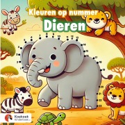 Cover-Bild zum Titel 'Kleuren op nummer: Dieren' von 'Koekoek Kinderboek'