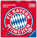 Ravensburger Puzzle 17452 - FC Bayern Logo - 500 Teile FC Bayern München Rundpuzzle für Erwachsene und Kinder ab 14 Jahren - 