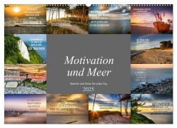 Motivation und Meer (Wandkalender 2025 DIN A2 quer), CALVENDO Monatskalender - Dirk Meutzner