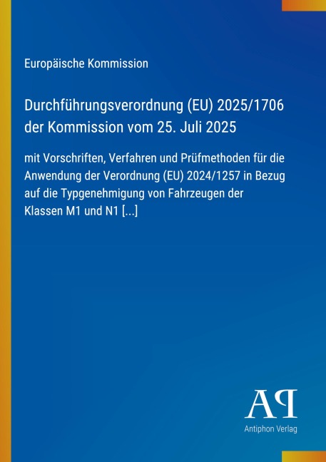 Durchführungsverordnung (EU) 2025/1706 der Kommission vom 25. Juli 2025 - Europäische Kommission