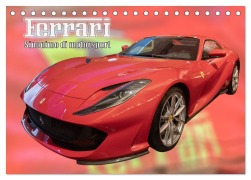 Cover-Bild zum Titel 'Ferrari - Synonym für Motorsport (Tischkalender 2026 DIN A5 quer), CALVENDO Monatskalender' von ''