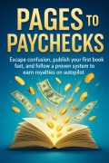 Cover-Bild zum Titel 'Pages to Paychecks: Escape confusion, publish your first book fast, and follow a proven system to earn royalties on autopilot' von 'Serena Valmont'
