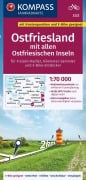 Cover-Bild zum Titel 'KOMPASS Fahrradkarte 3322 Ostfriesland mit allen Ostfriesischen Inseln mit Knotenpunkten 1:70.000' von ''