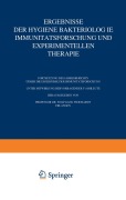Cover-Bild zum Titel 'Ergebnisse der Hygiene Bakteriologie Immunitätsforschung und Experimentellen Therapie' von 'Wolfgang Weichardt'