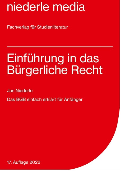 Einführung in das Bürgerliche Recht - Jan Niederle