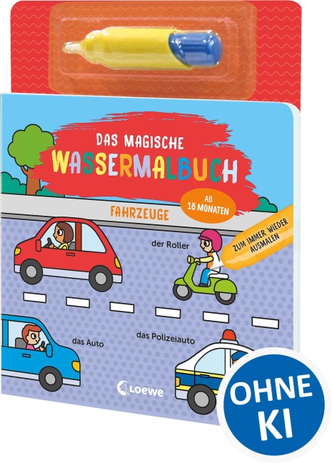 Das magische Wassermalbuch - Fahrzeuge - 