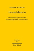 Cover-Bild zum Titel 'Generalklauseln' von 'Hinnerk Wißmann'