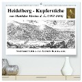 Heidelberg ¿ Kupferstiche von Matthäus Merian d. Ä. (1593-1650) (hochwertiger Premium Wandkalender 2024 DIN A2 quer), Kunstdruck in Hochglanz - Claus Liepke