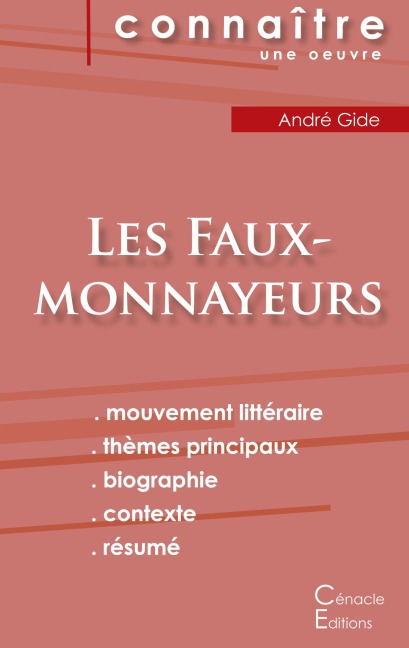 Fiche de lecture Les Faux-monnayeurs de André Gide (analyse littéraire de référence et résumé complet) - André Gide