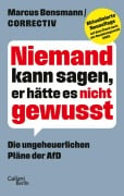 Cover-Bild zum Titel 'Niemand kann sagen, er hätte es nicht gewusst' von 'Marcus Bensmann, Correctiv'