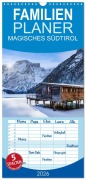 Cover-Bild zum Titel 'Familienplaner 2026 - MAGISCHES SÜDTIROL mit 5 Spalten (Wandkalender, 21 x 45 cm) CALVENDO' von 'Melanie Viola'