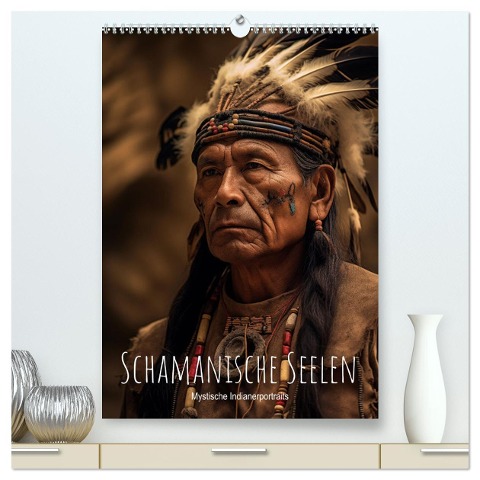 Schamanische Seelen: Mystische Indianerportraits (hochwertiger Premium Wandkalender 2025 DIN A2 hoch), Kunstdruck in Hochglanz - Artefacti Artefacti