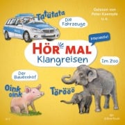 Cover-Bild zum Titel 'Hör mal (Klangreisen): Der Bauernhof, Die Fahrzeuge, Im Zoo' von 'Sandra Kunstmann'