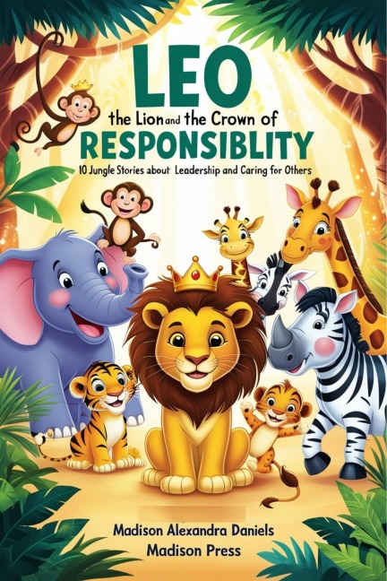 Leo the Lion and the Crown of Responsibility: 10 Jungle Stories About Leadership and Caring for Others - Madison Alexandra Daniels