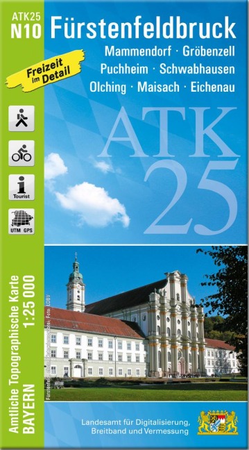 ATK25-N10 Fürstenfeldbruck (Amtliche Topographische Karte 1:25000) - 