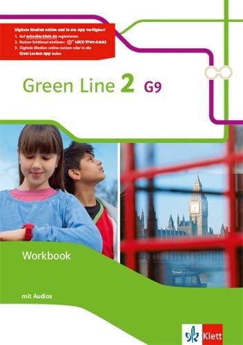 Green Line 2 G9. Workbook + Nutzerschlüssel Klasse 6 - 