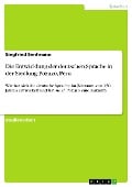 Cover-Bild zum Titel 'Die Entwicklung der deutschen Sprache in der Siedlung Pozuzo, Peru' von 'Siegfried Senfmann'