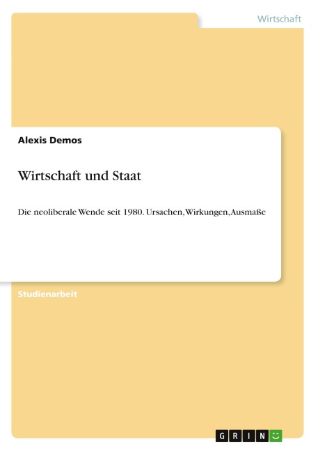 Wirtschaft und Staat - Alexis Demos