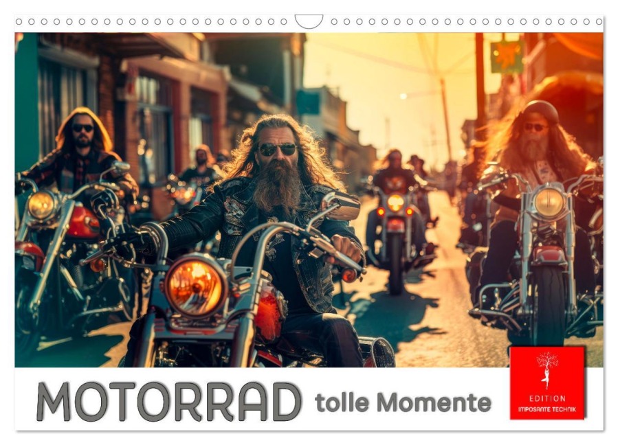 Motorrad tolle Momente (Wandkalender 2025 DIN A3 quer), CALVENDO Monatskalender - Peter Roder