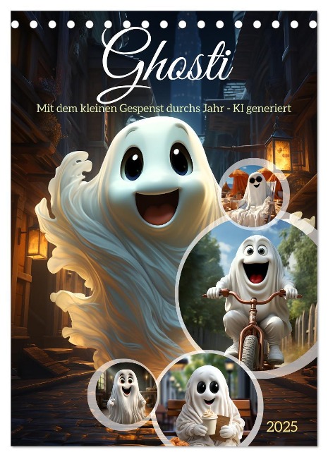 Ghosti (Tischkalender 2025 DIN A5 hoch), CALVENDO Monatskalender - Cathrin Illgen