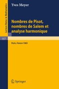 Cover-Bild zum Titel 'Nombres de Pisot, Nombres de Salem et Analyse Harmonique' von 'Yves Meyer'