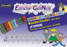 Cover-Bild zum Titel 'Einfacher!-Geht-Nicht: Kinderlieder für das SONOR GS Kinder Glockenspiel (C-DUR) mit CD' von 'Martin Leuchtner, Bruno Waizmann'