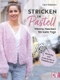 Cover-Bild zum Titel 'Stricken in Pastell' von 'Caro Vellmann'